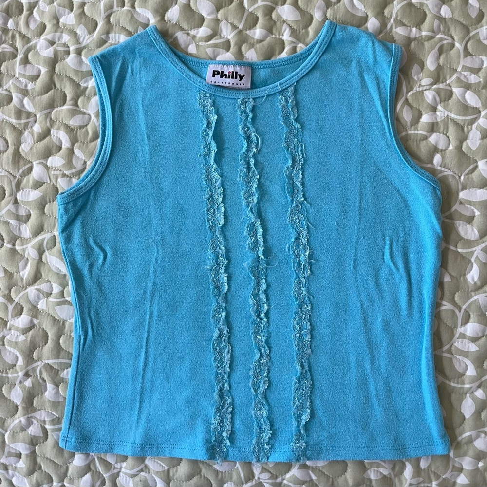 Philly blue grill tank top - girls size 16 XL